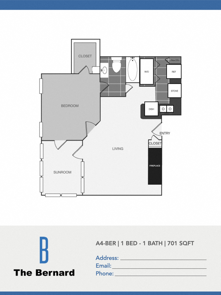 The Bernard A4 Floor Plan